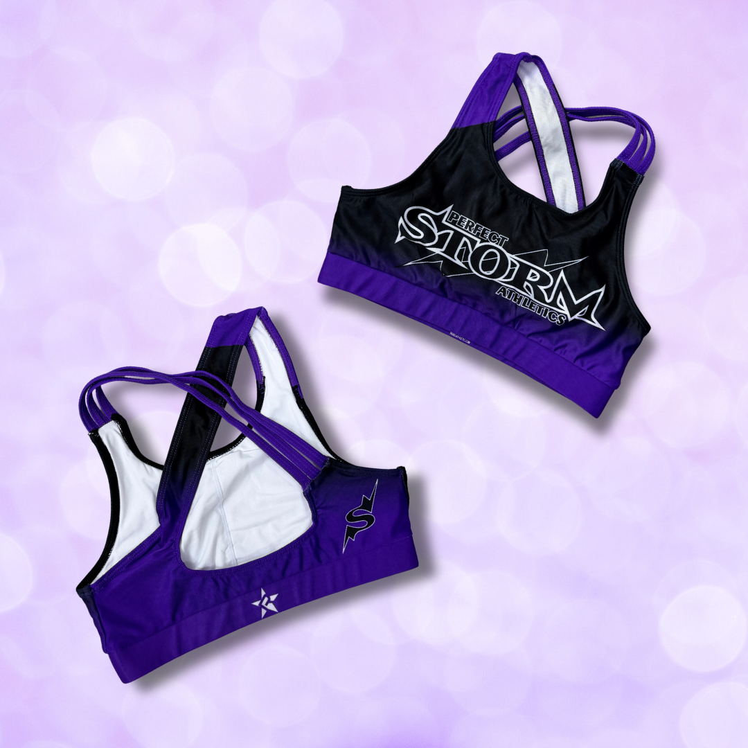 Sports Bra - Rebel 26/27 Practice Gear - Purple Band NEW