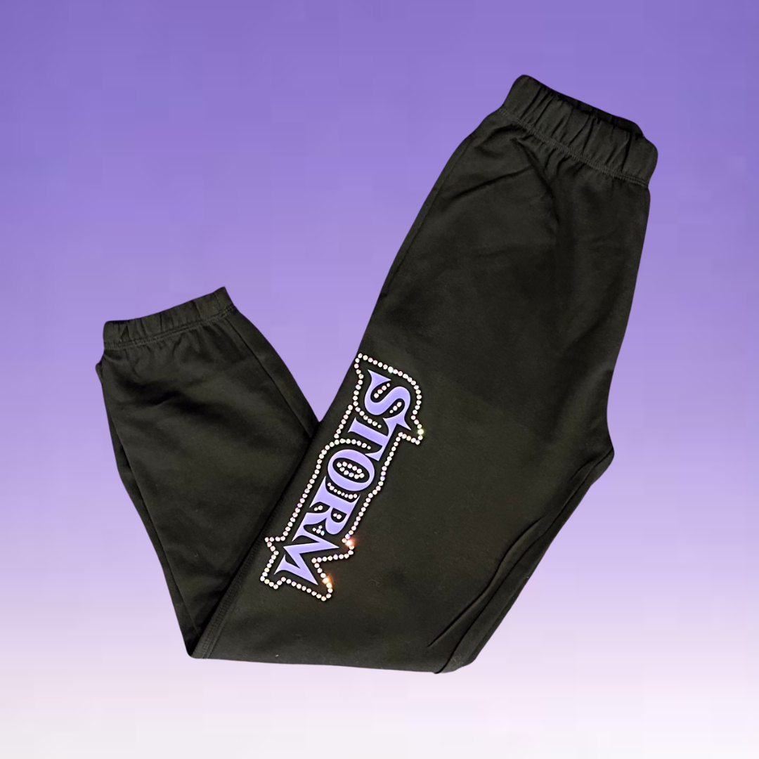 Sweat Pants - Rhinestone Full Logo