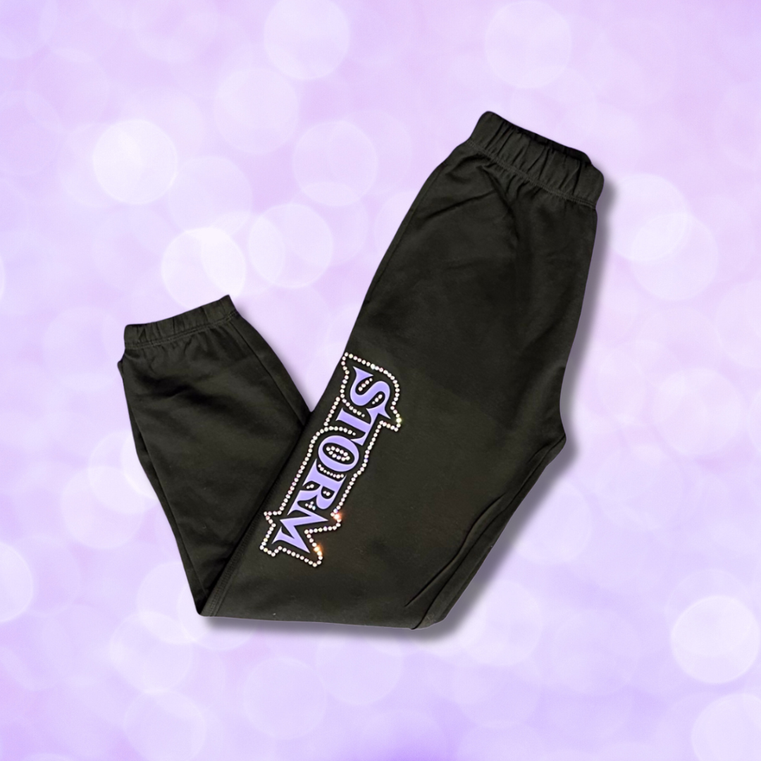 Sweat Pants - Rhinestone Full Logo