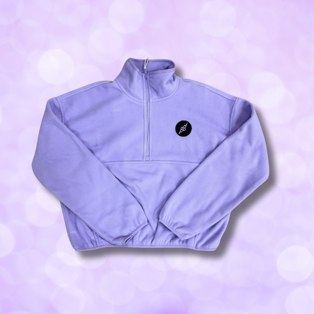 1/4 Zip - Lavender Fleece NEW