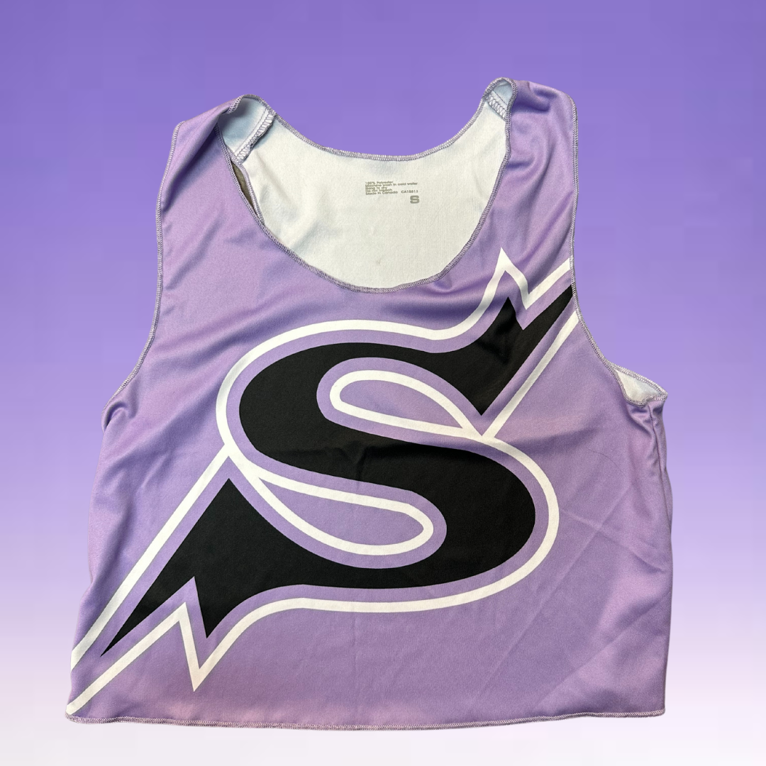 Cropped Tank - Lavender Raw Edge SALE