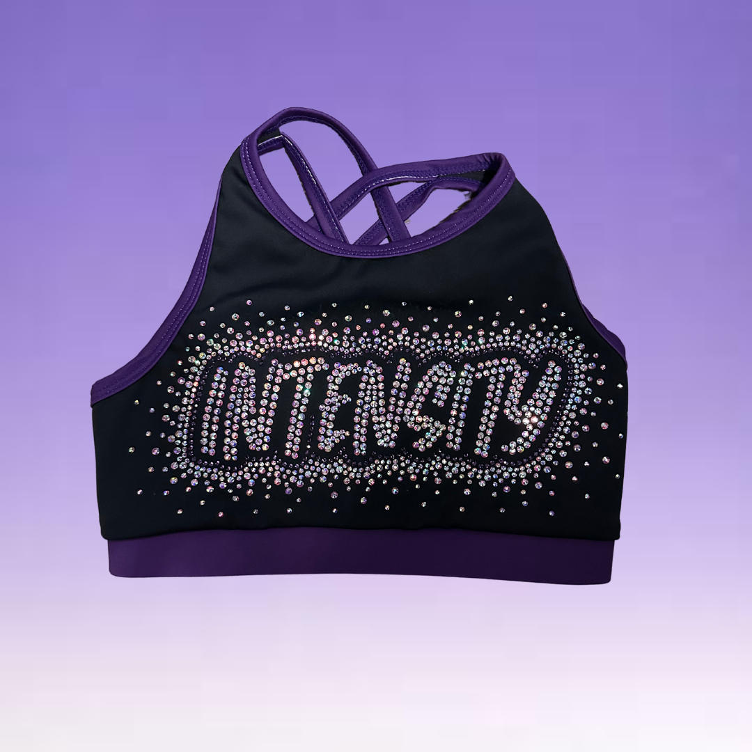 Sports Bra - Worlds Total Spirit Rhinestones Intensity, El Niño, El Fuego SALE