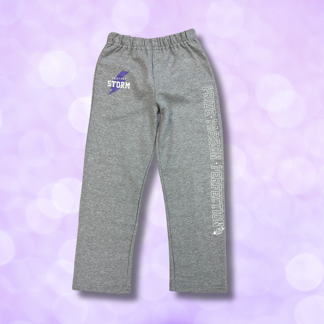 Sweat Pants - Straight Leg - Pride, Passion, Perfection - Grey or Black NEW