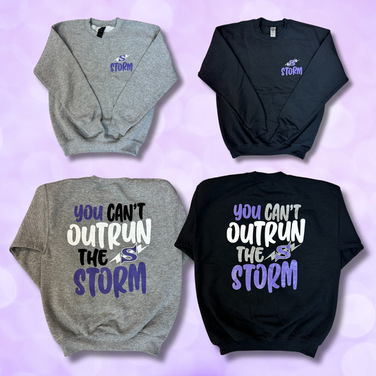 Crewneck Sweatshirt - You Can't Outrun the Storm NEW