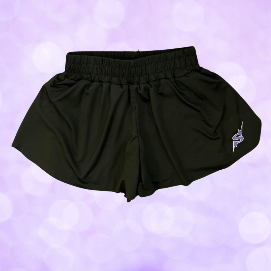 Shorts - Flowy Butterfly - Black or Lavender SALE!