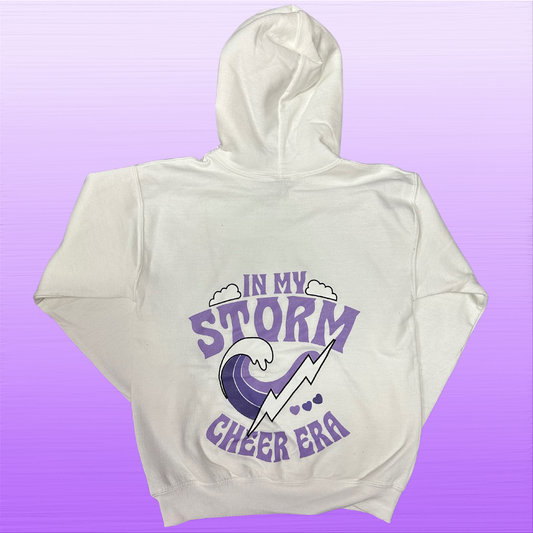 Hoodie - In My Storm Cheer Era - White