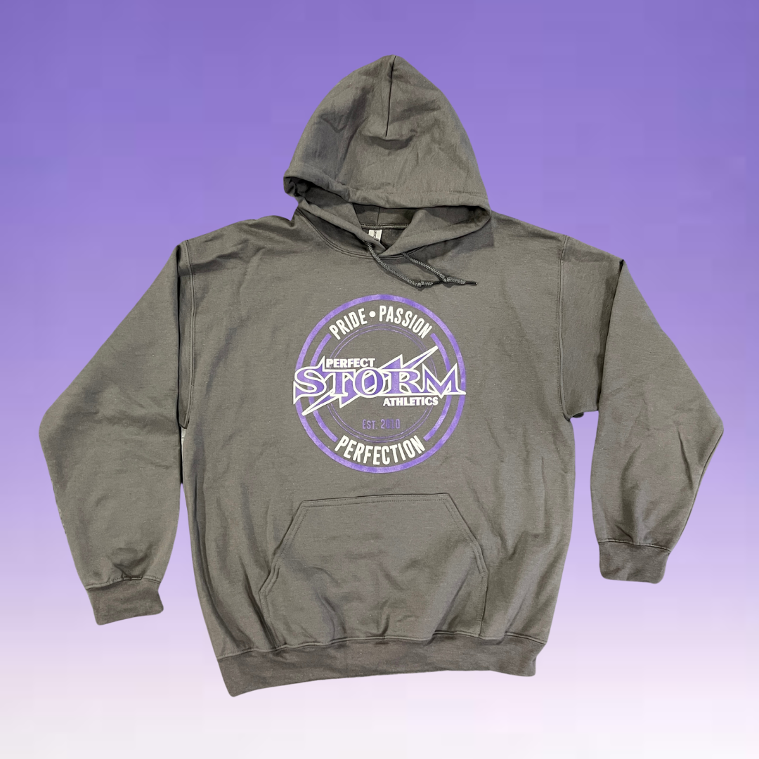 Hoodie - Circle Logo - Charcoal