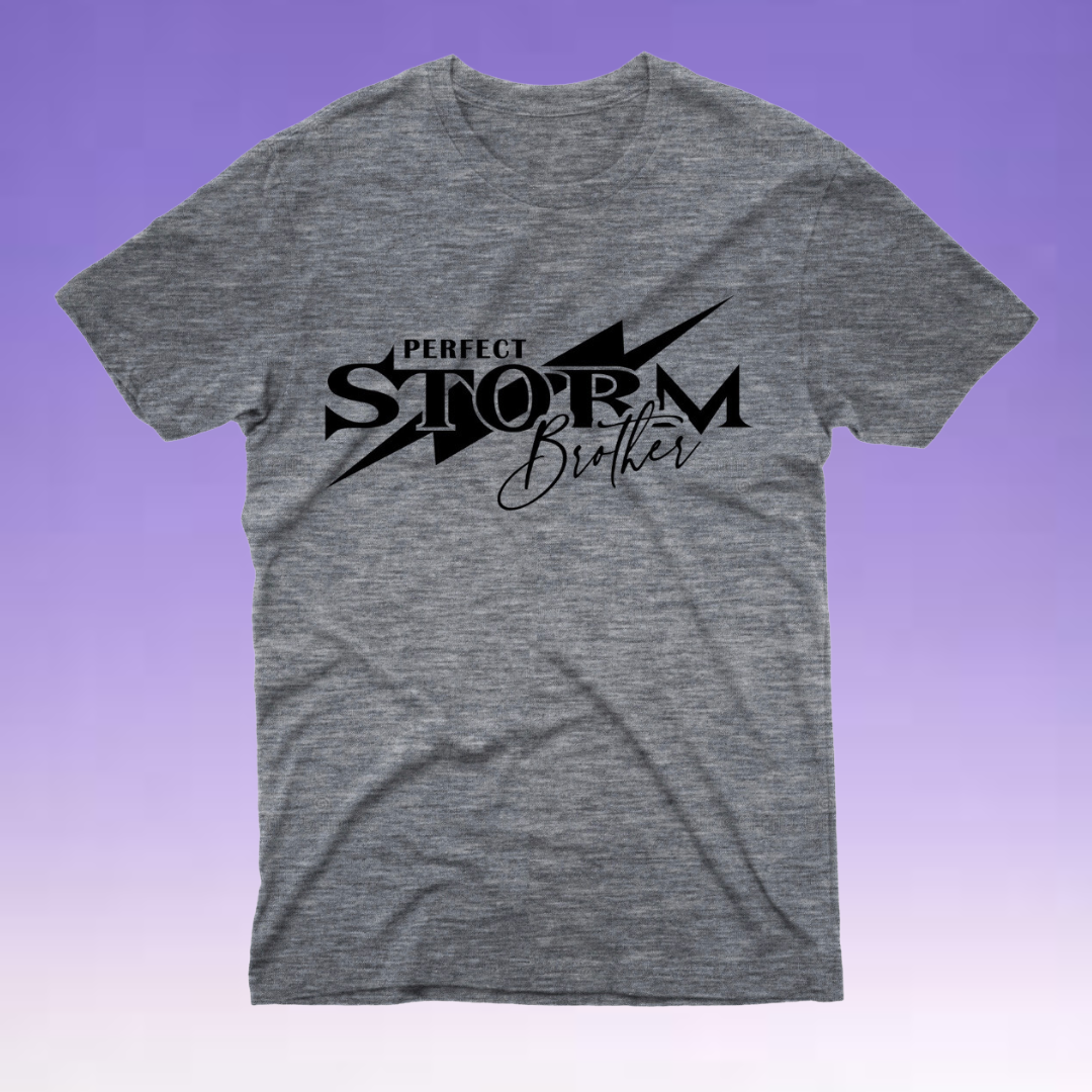Storm Dad & Grandpa - Grey Tee w/ Black Logo