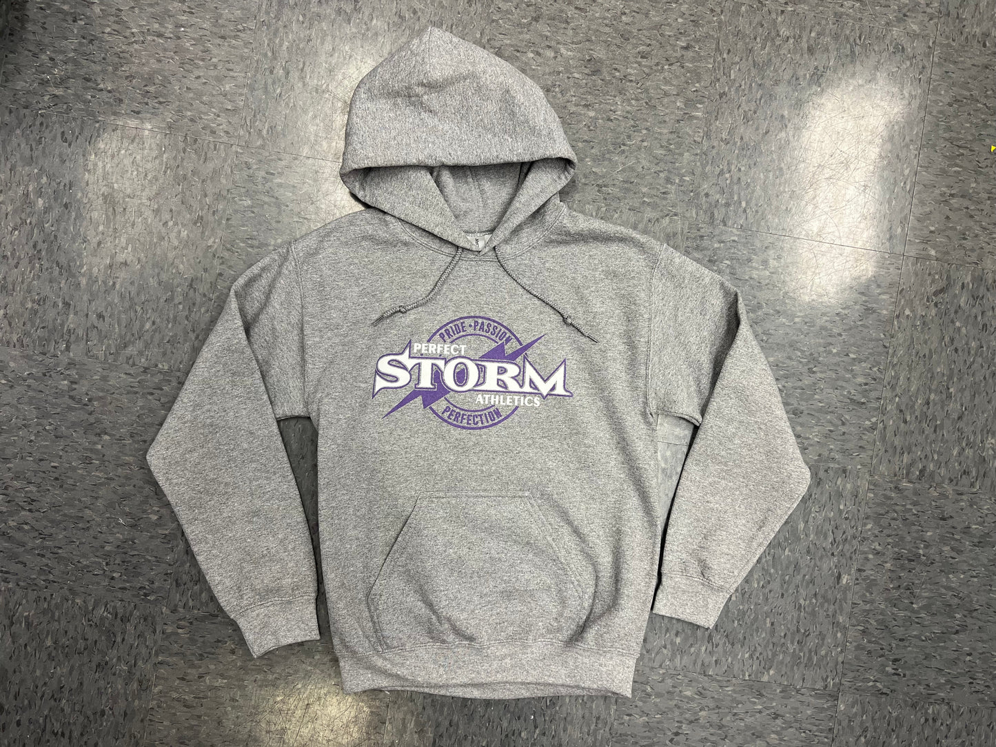 Hoodie - Grey Classic Circle Logo - Youth XL & Adult Sizes