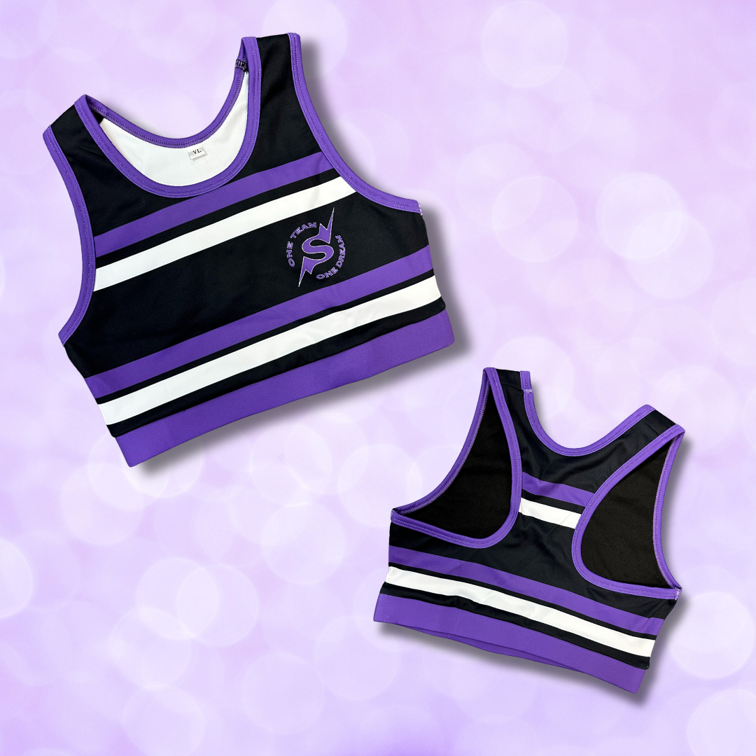 Sports Bra - One Team One Dream Stripes NEW