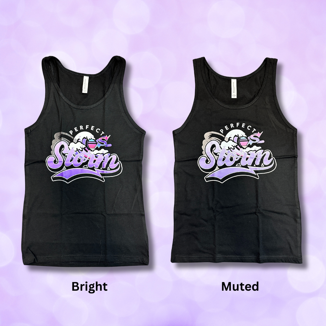 Tank Top - Rainbow Storm Wave NEW