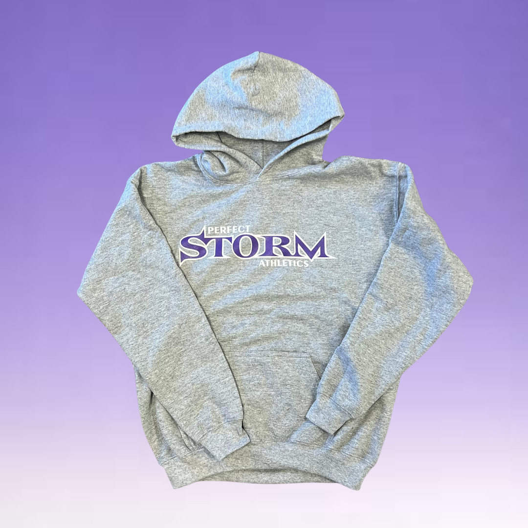 Hoodie YOUTH SIZES - Classic Logo - Light Grey