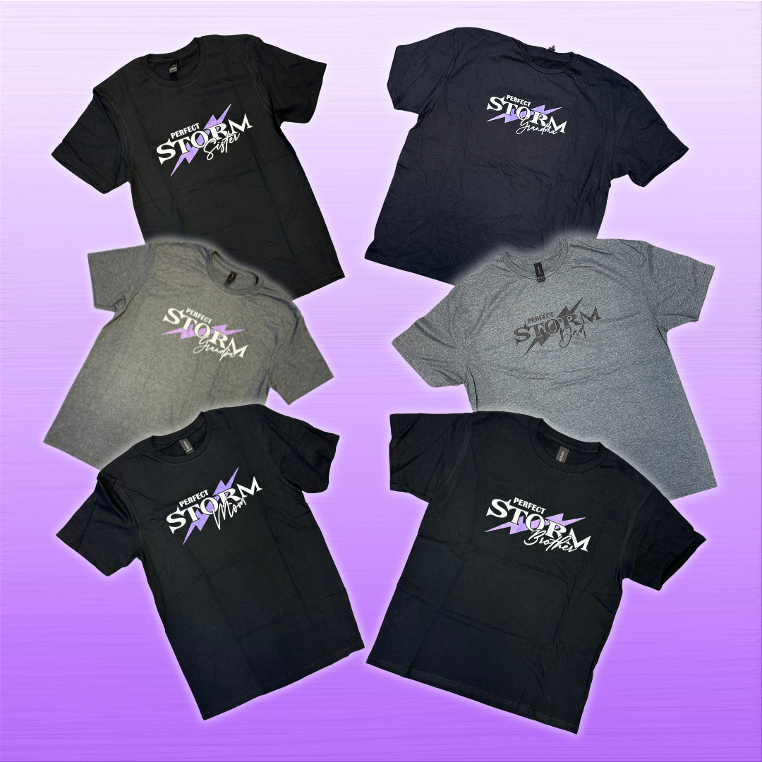 Fan Wear - Crewneck Tee - Mom, Dad, Sister, Brother, Grandma, Grandpa