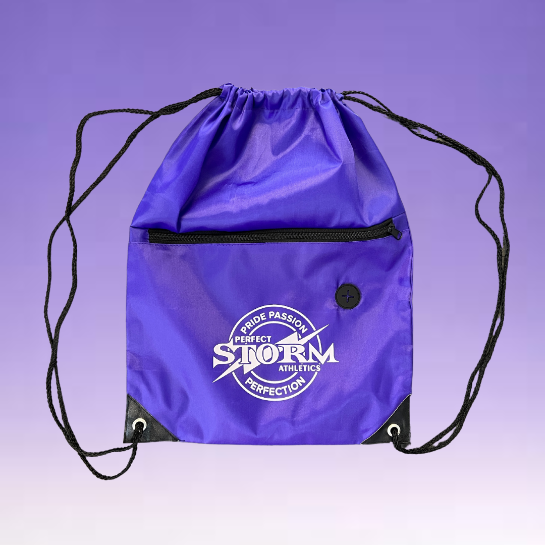 Drawstring Bag - Black or Purple
