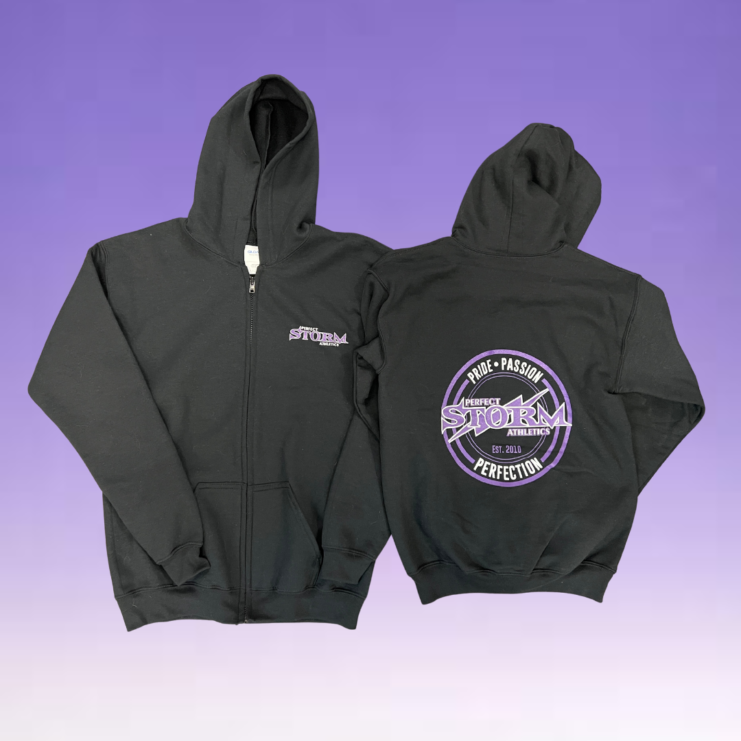 Zip Hoodie - Black