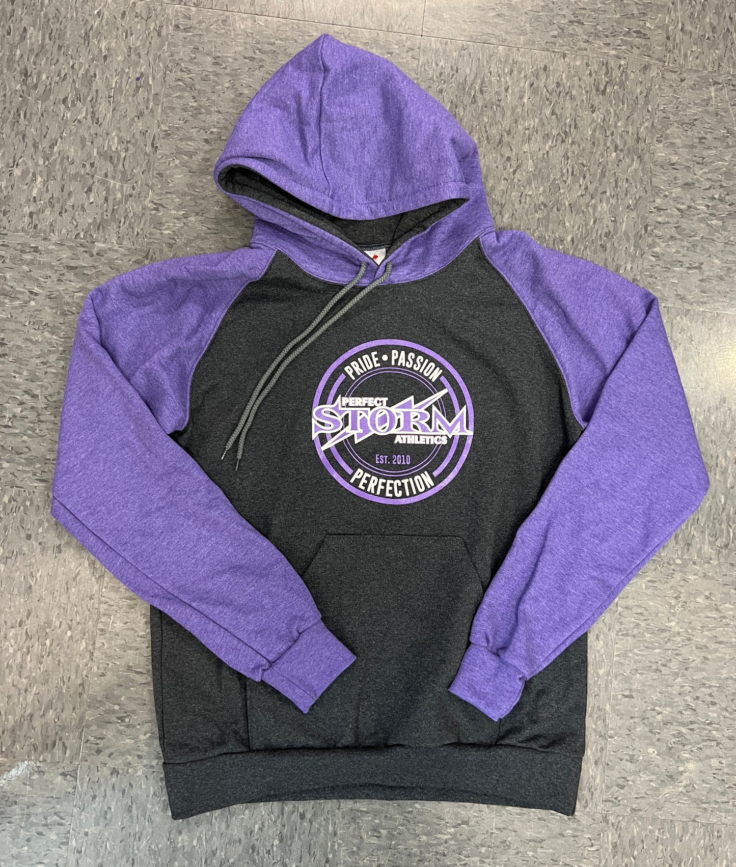 Hoodie - 2 Tone Charcoal Purple SALE $49