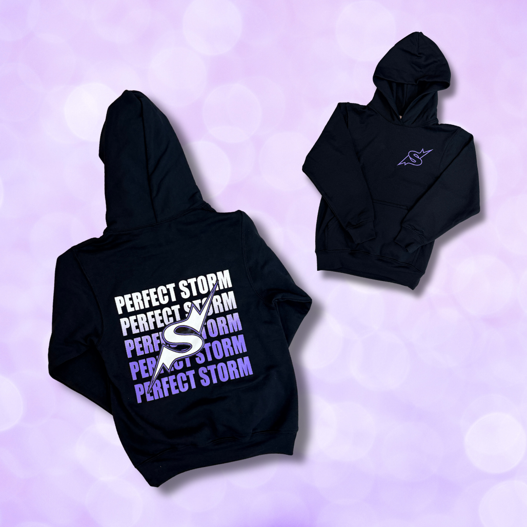 Hoodie - Ombre Perfect Storm Repeat (Black, White, Purple, Grey) NEW