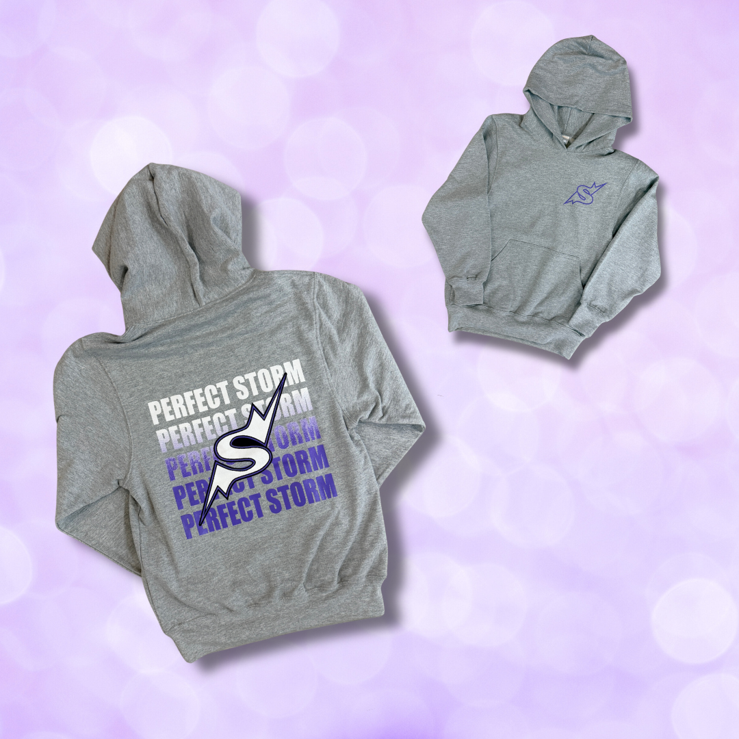 Hoodie - Ombre Perfect Storm Repeat (Black, White, Purple, Grey) NEW