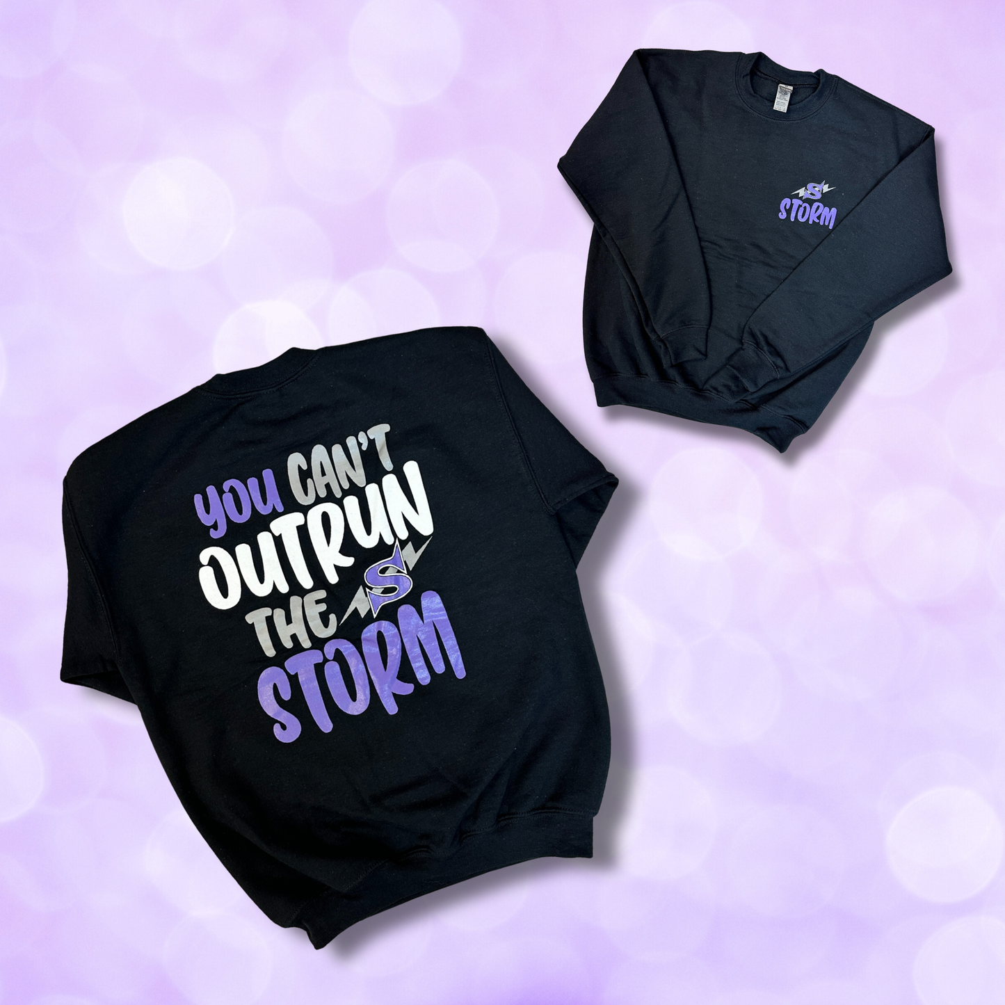 Crewneck Sweatshirt - You Can't Outrun the Storm NEW