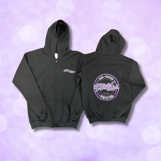 Zip Hoodie - Black