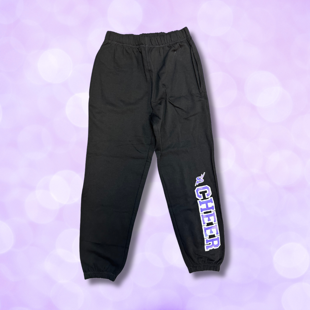 Sweat Pants - Storm S Logo & CHEER on Leg - Black or Grey
