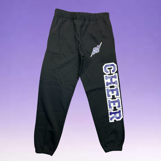 Sweats - CHEER Block Letters - Black or Grey - Youth & Adult Sizes