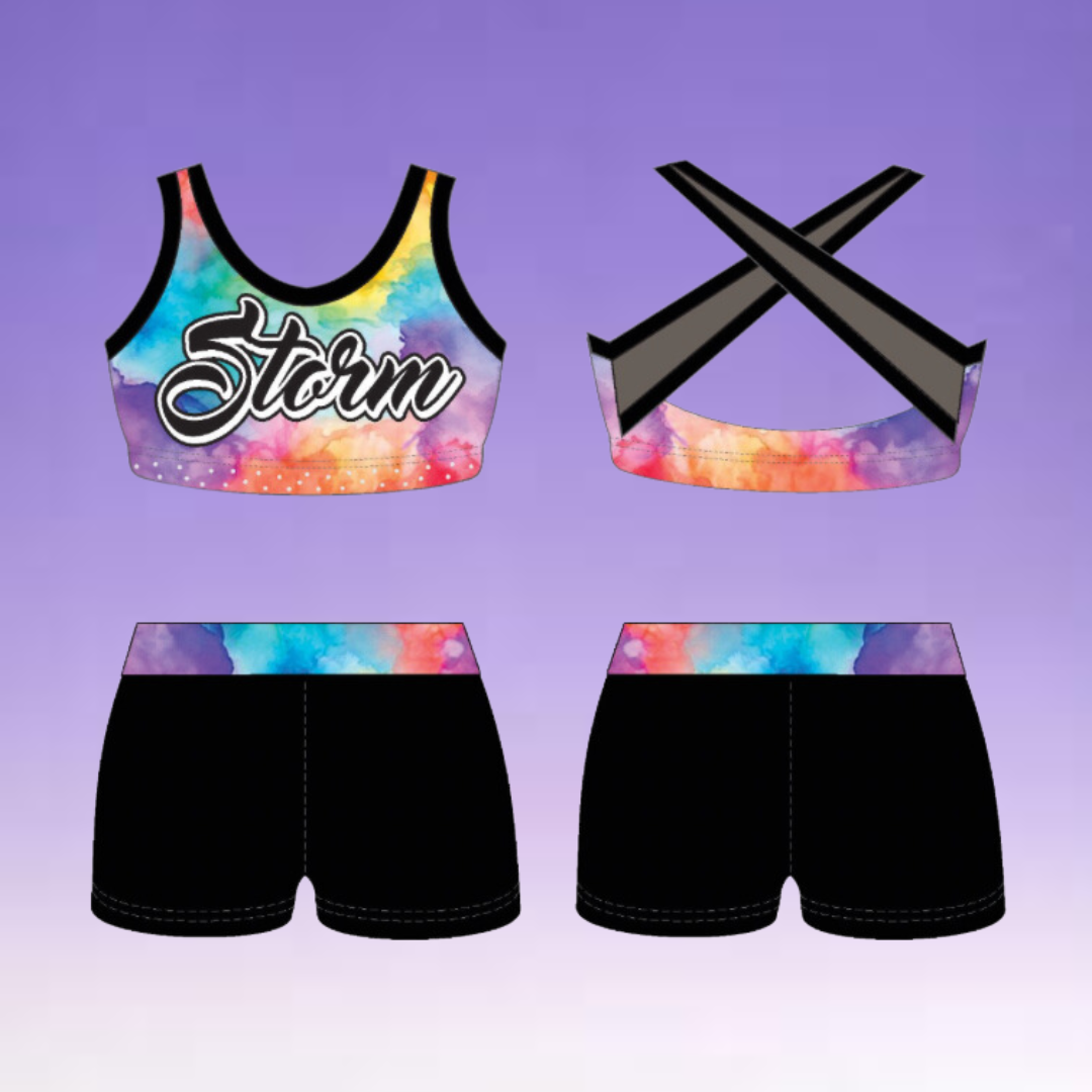 Sports Bra & Shorts - Rainbow *NEW*