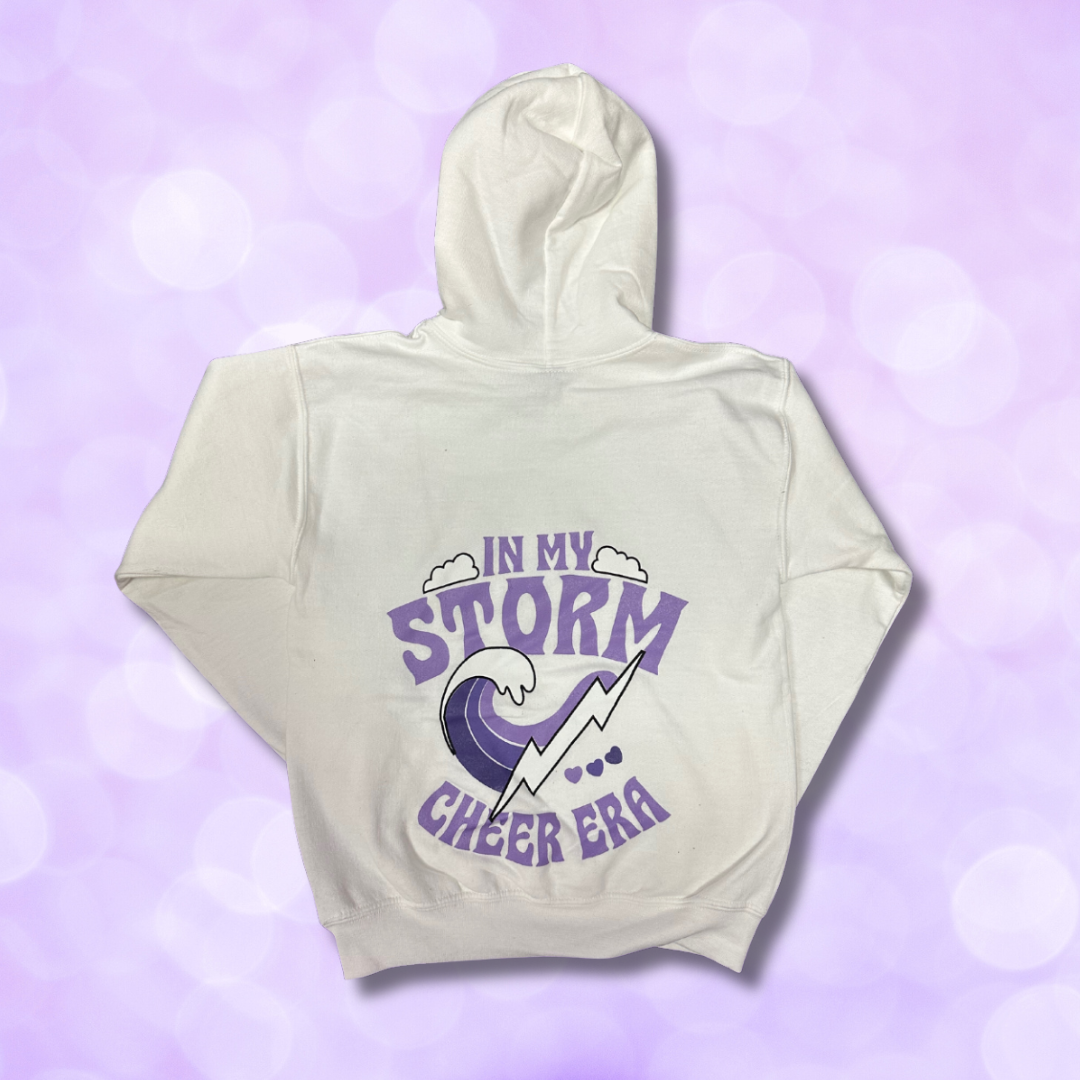Hoodie - In My Storm Cheer Era - White
