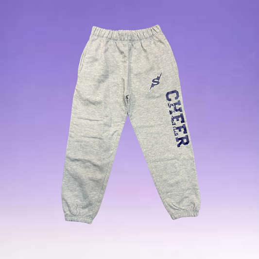 Sweats - Storm Script CHEER - Grey - YL & YXL ONLY!