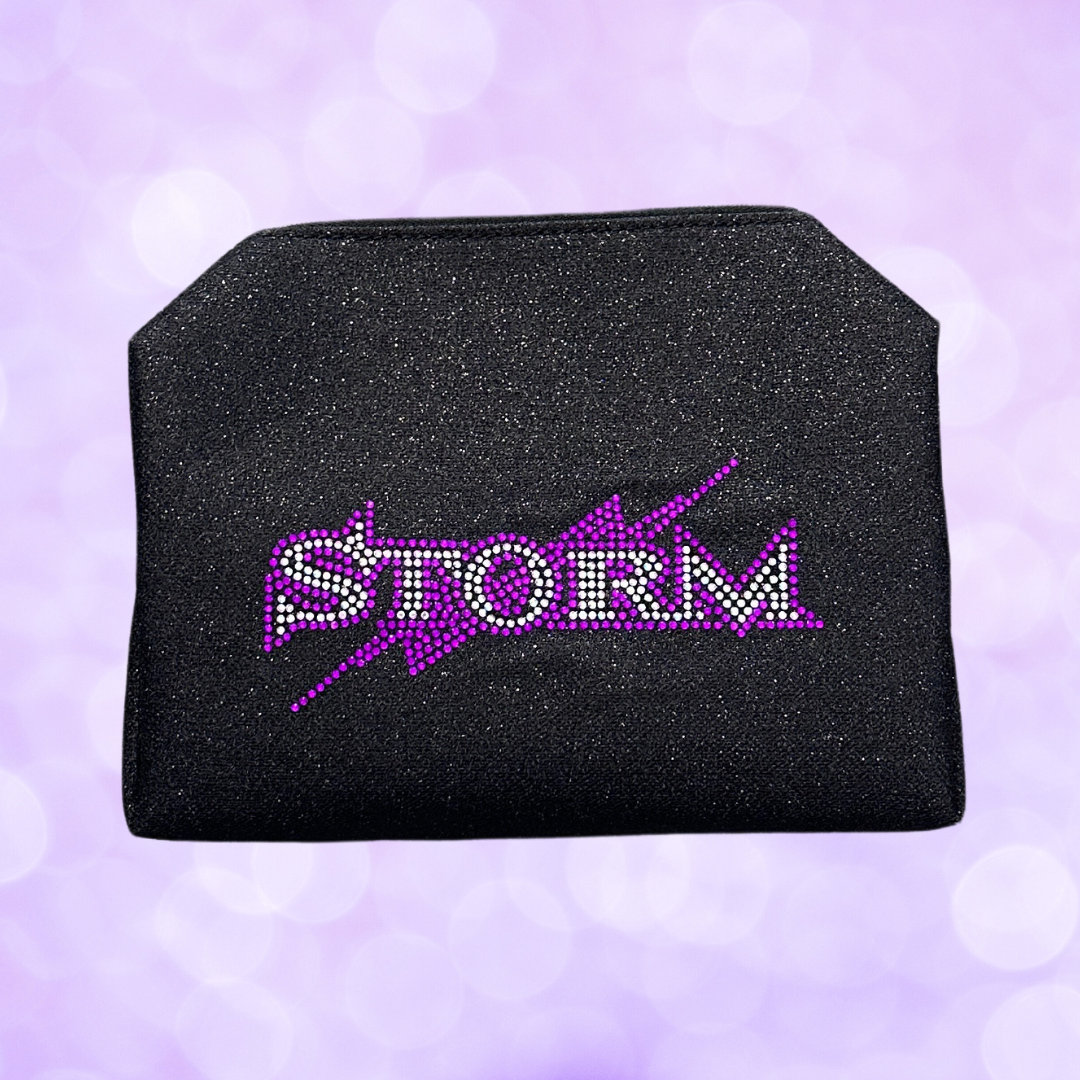 Makeup Bag - Glitter Rhinestone Storm