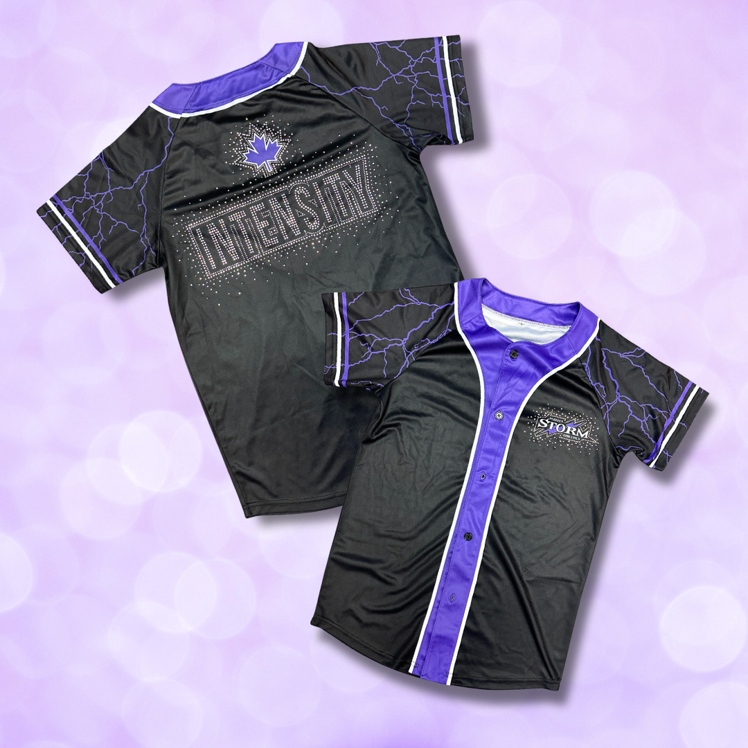 Jersey - Team Name - Bolt Sleeves with Rhinestone NEW