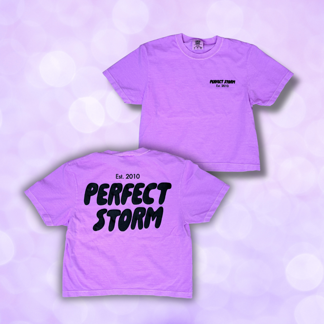 Crop Tee - Neon Violet NEW