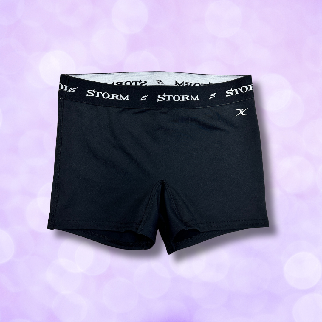 Shorts - Pro Cheer Storm Band - Black or Purple NEW