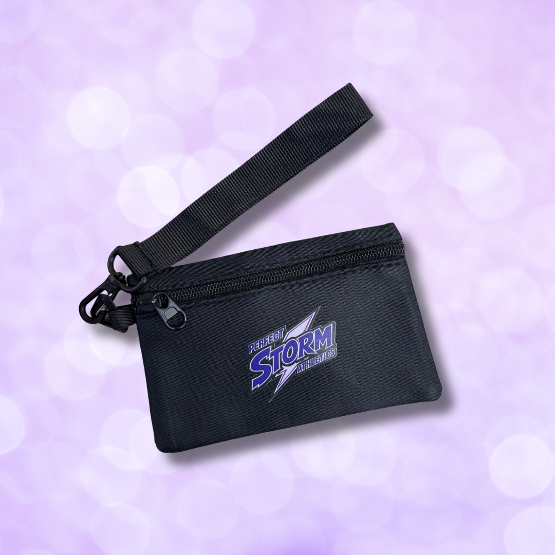 Wristlet Zipper Pouch Black NEW