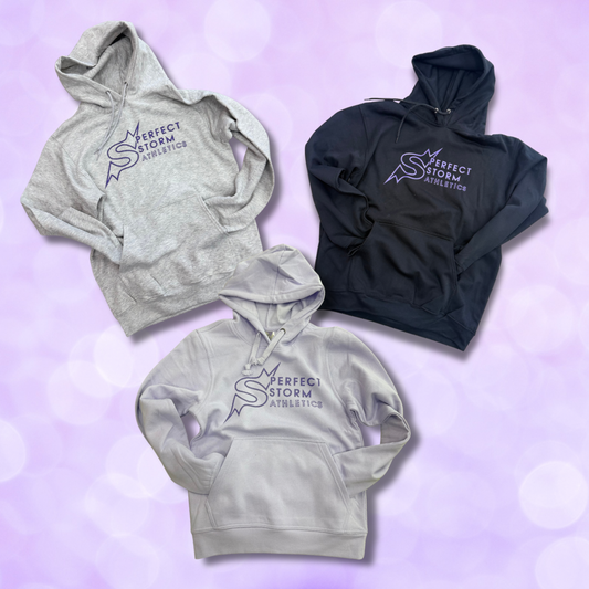 Hoodie - "S" Logo Outline - Grey or Black NEW
