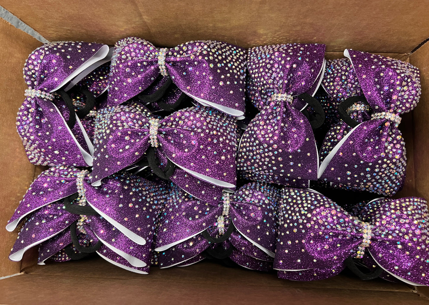 Bow - Purple w/ Full Rhinestones