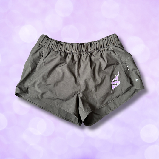 Shorts - Black S Logo w Zip Pocket