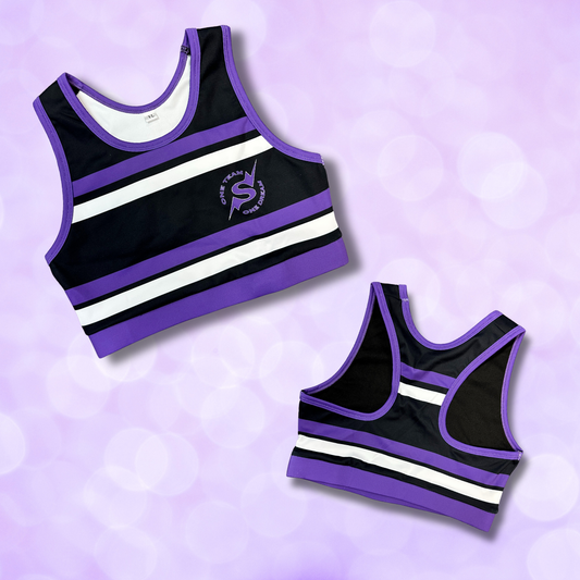 Sports Bra - One Team One Dream Stripes NEW