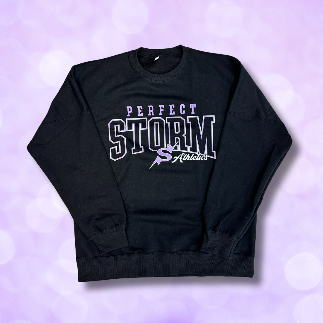 Crewneck Sweatshirt - Perfect Storm Block Letters NEW