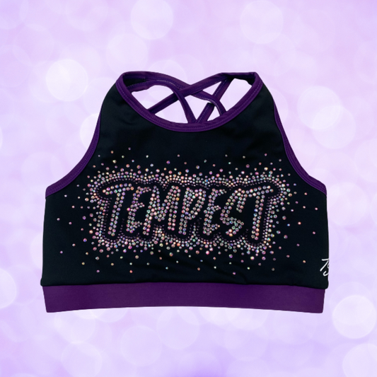 Rhinestone Sports Bra - Tempest - SALE!