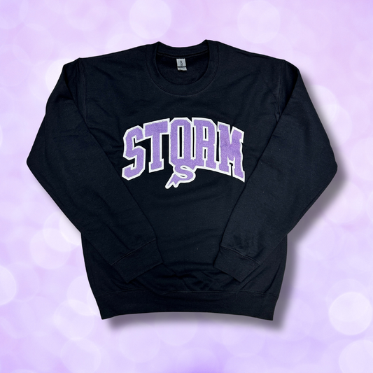 Crewneck Sweatshirt - Chenille Patch NEW