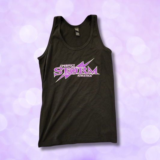 M&O Black Tank - Classic Logo in Purple SALE $15