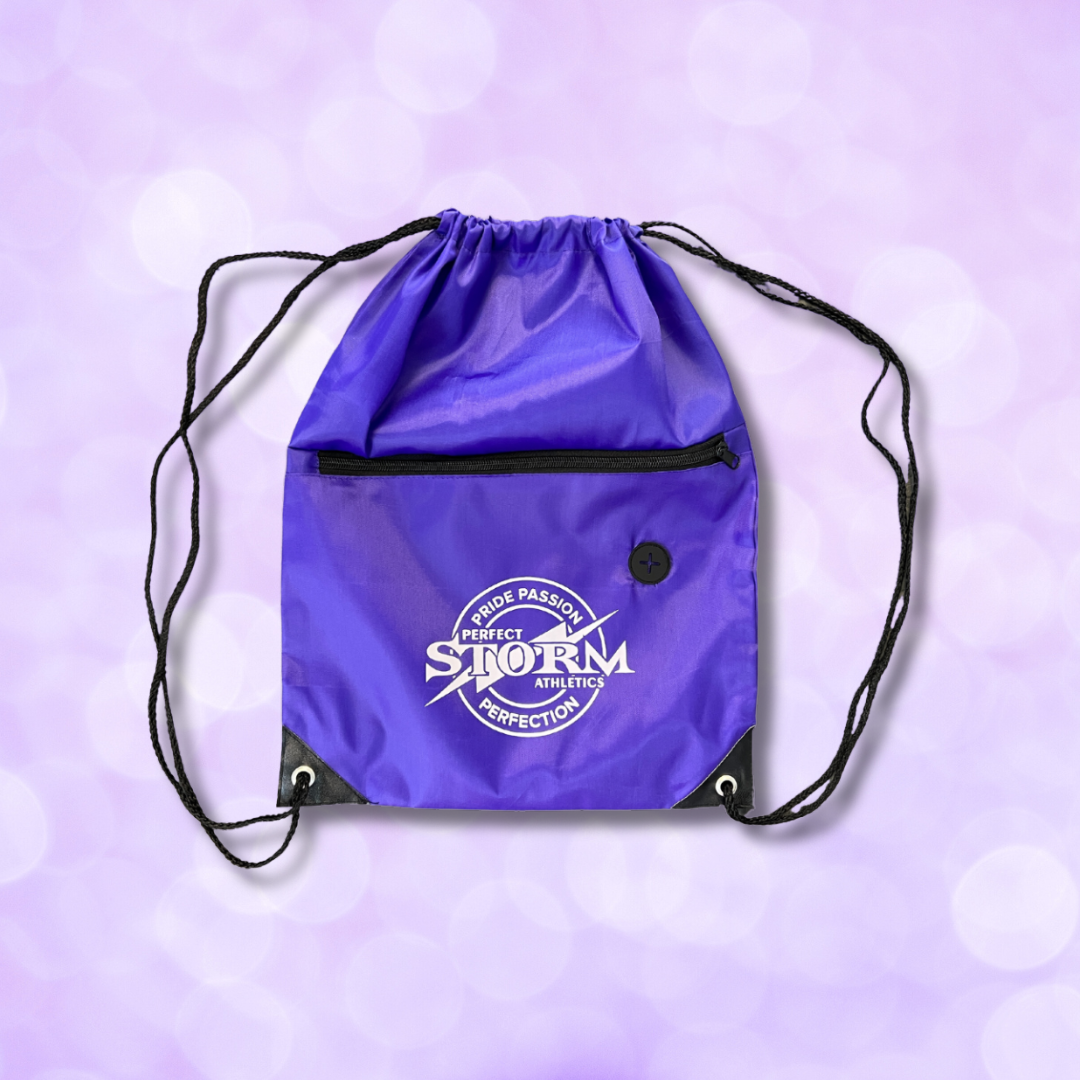 Drawstring Bag - Black or Purple