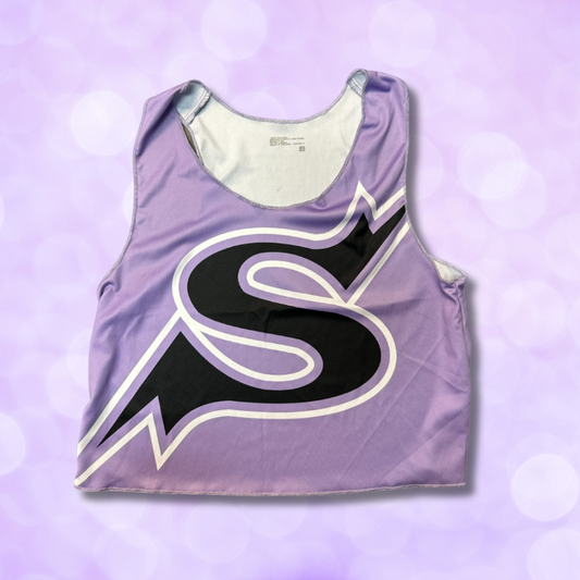 Cropped Tank - Lavender Raw Edge SALE