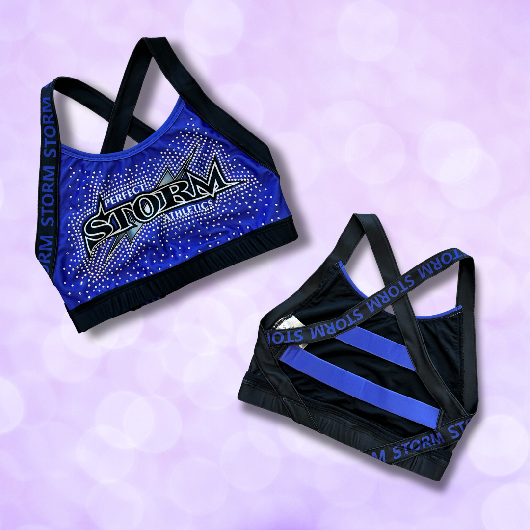 Sports Bra - 'Storm' on band - ONLY ONE! NEW!