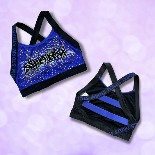 Sports Bra - 'Storm' on band - ONLY ONE! NEW!